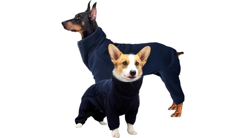 cozy fleece dog pajamas