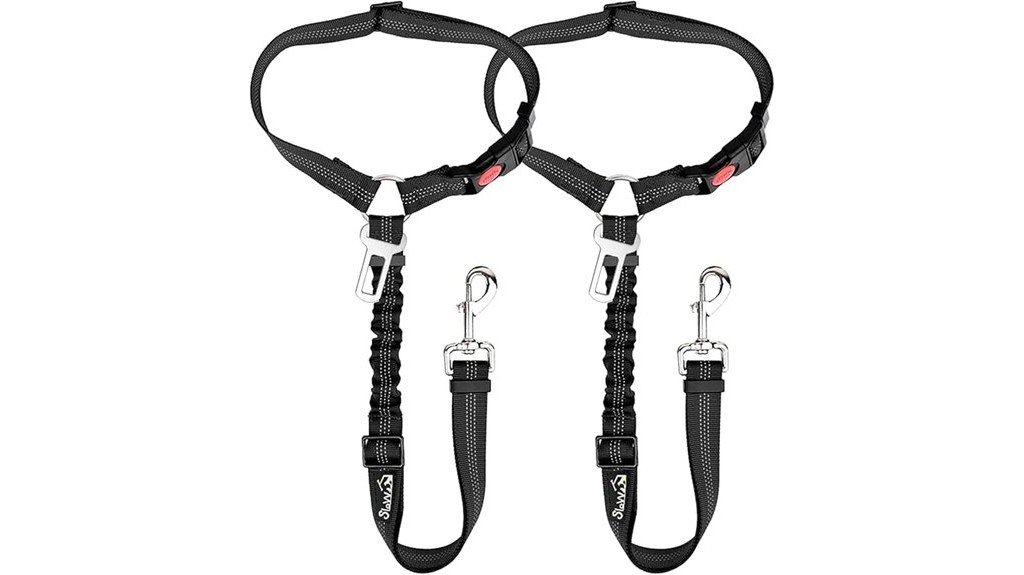 dog seat belt set
