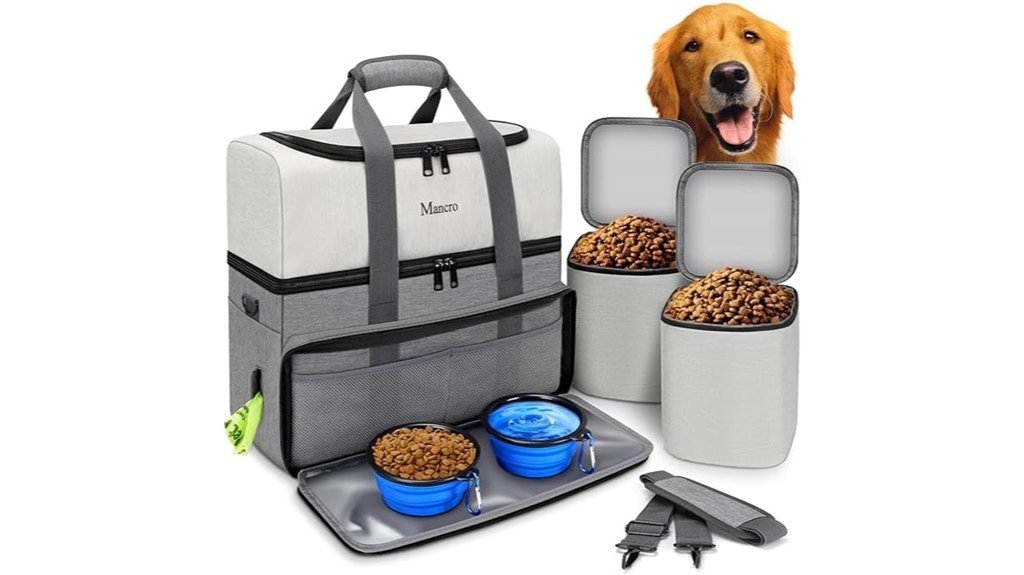 dog travel bag set