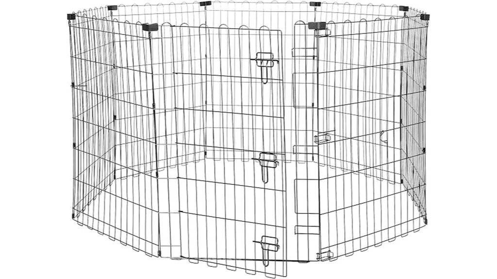 foldable metal dog playpen