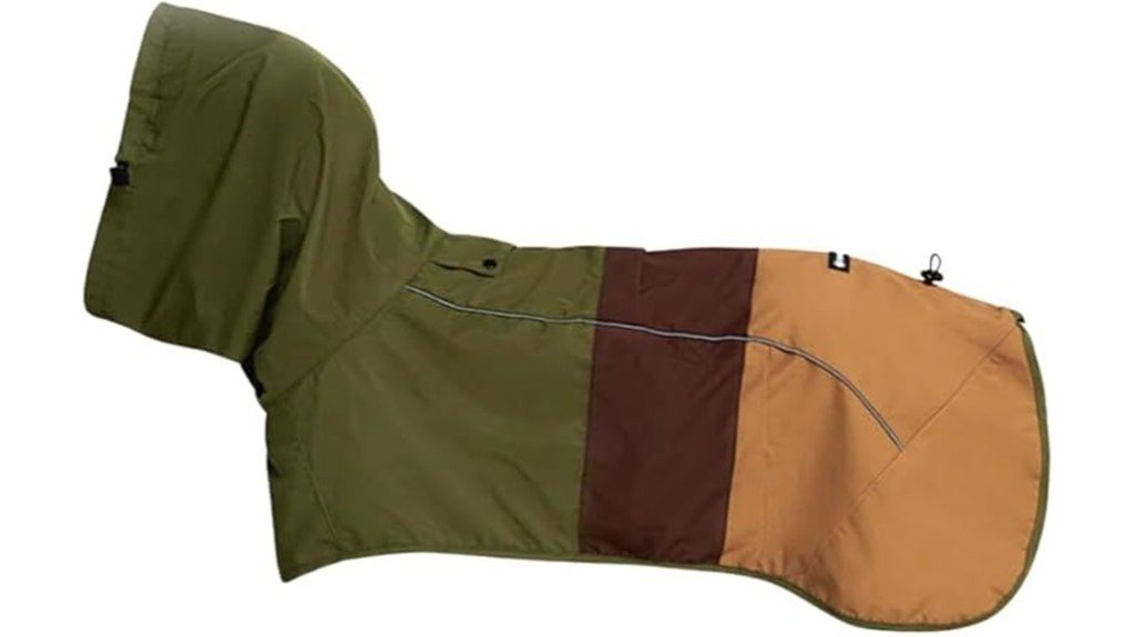 waterproof dog raincoat available
